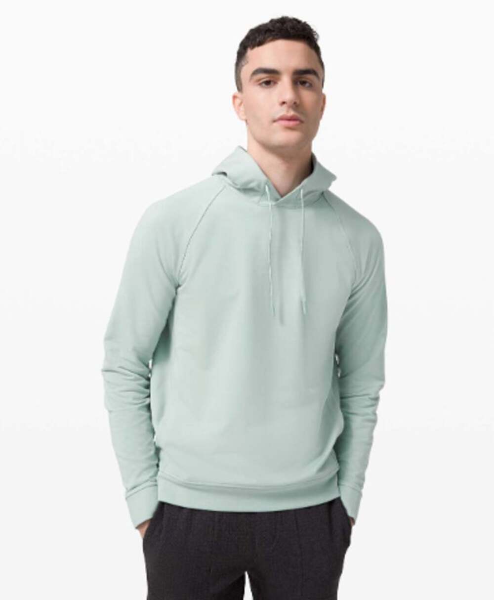 LULULEMON City Sweat Pullover Hoodie French Terry Hazy Jade Sz L $118 {TT19}